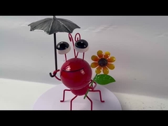 녹슬지 않은 작은 금속 개미 정원 장식 다중-컬러 금속 개미 야드 예술